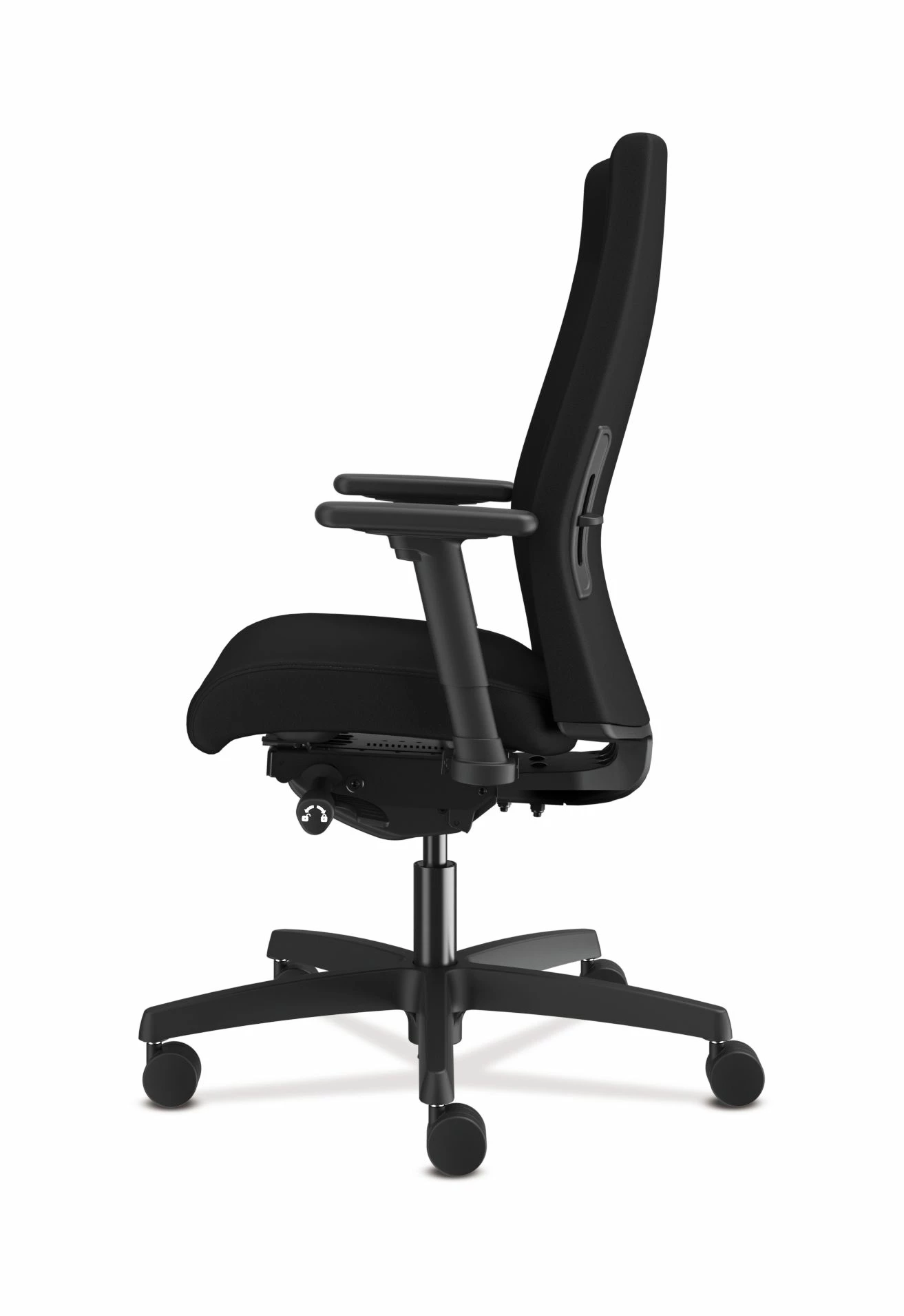 HON Ignition 2.0 Mid-Back Upholstered Task | Advanced Synchro-Tilt | Adjustable Arms | Black Fabric | Adjustable Lumbar 2 HON Ignition 2.0 Mid-Back Upholstered Task | Advanced Synchro-Tilt | Adjustable Arms | Black Fabric | Adjustable Lumbar - Image 2
