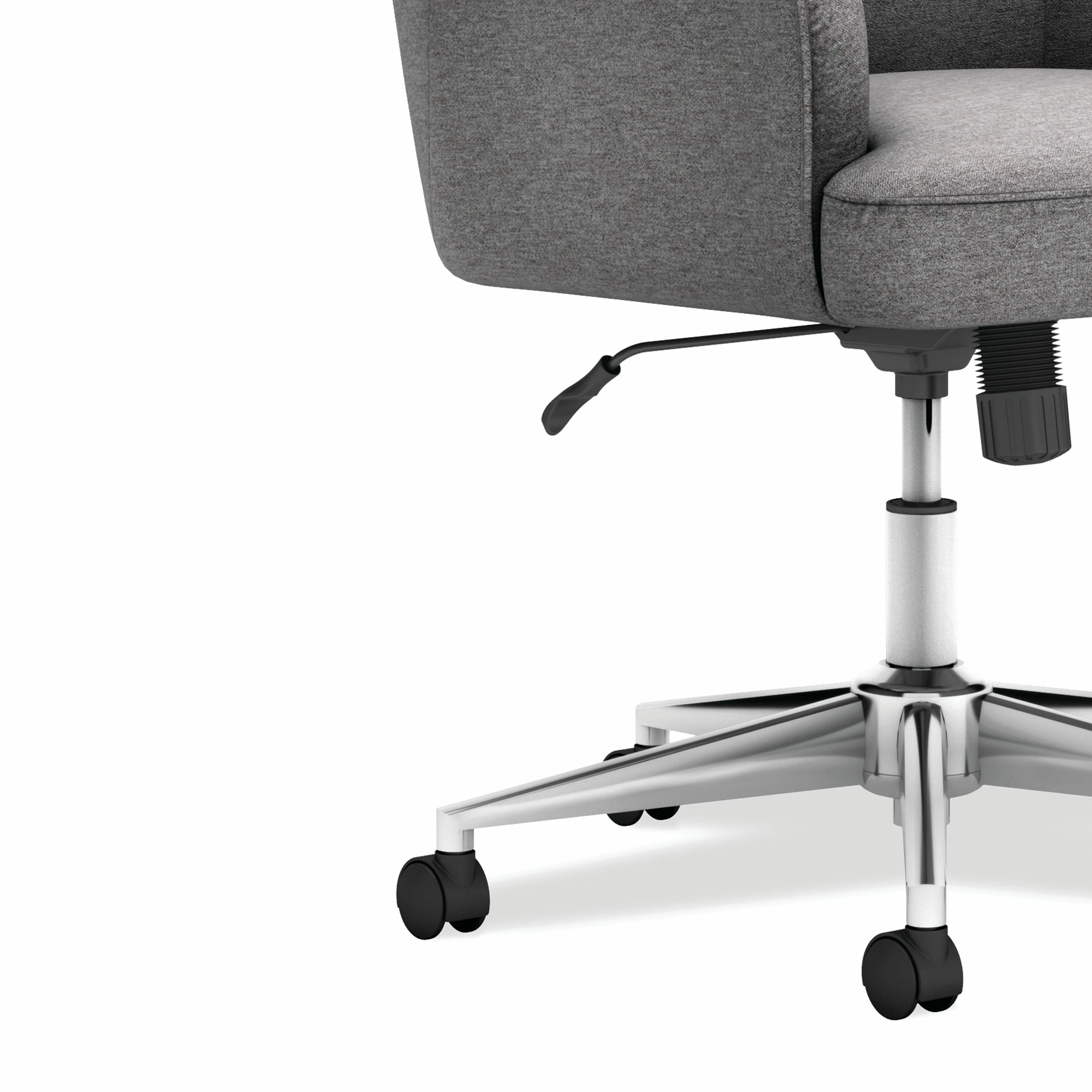 HON Matter Multipurpose Chair | Synchro-Tilt Control | Chrome Five-Star Base | Light Gray Fabric 3 HON Matter Multipurpose Chair | Synchro-Tilt Control | Chrome Five-Star Base | Light Gray Fabric - Image 3