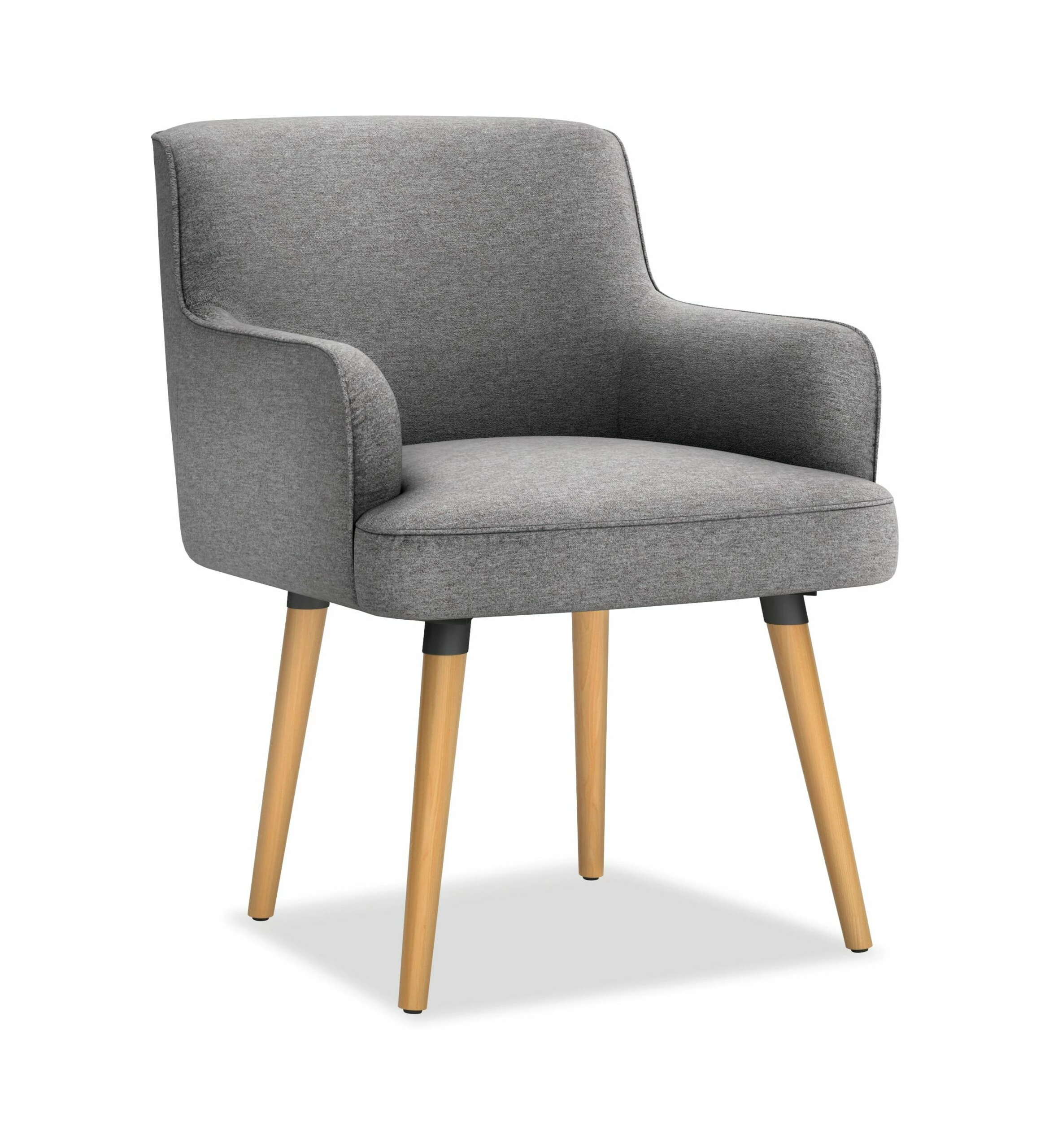 HON Matter Multipurpose Chair | 4-Leg Base | Natural Wood Legs | Light Gray Fabric 1 HON Matter Multipurpose Chair | 4-Leg Base | Natural Wood Legs | Light Gray Fabric