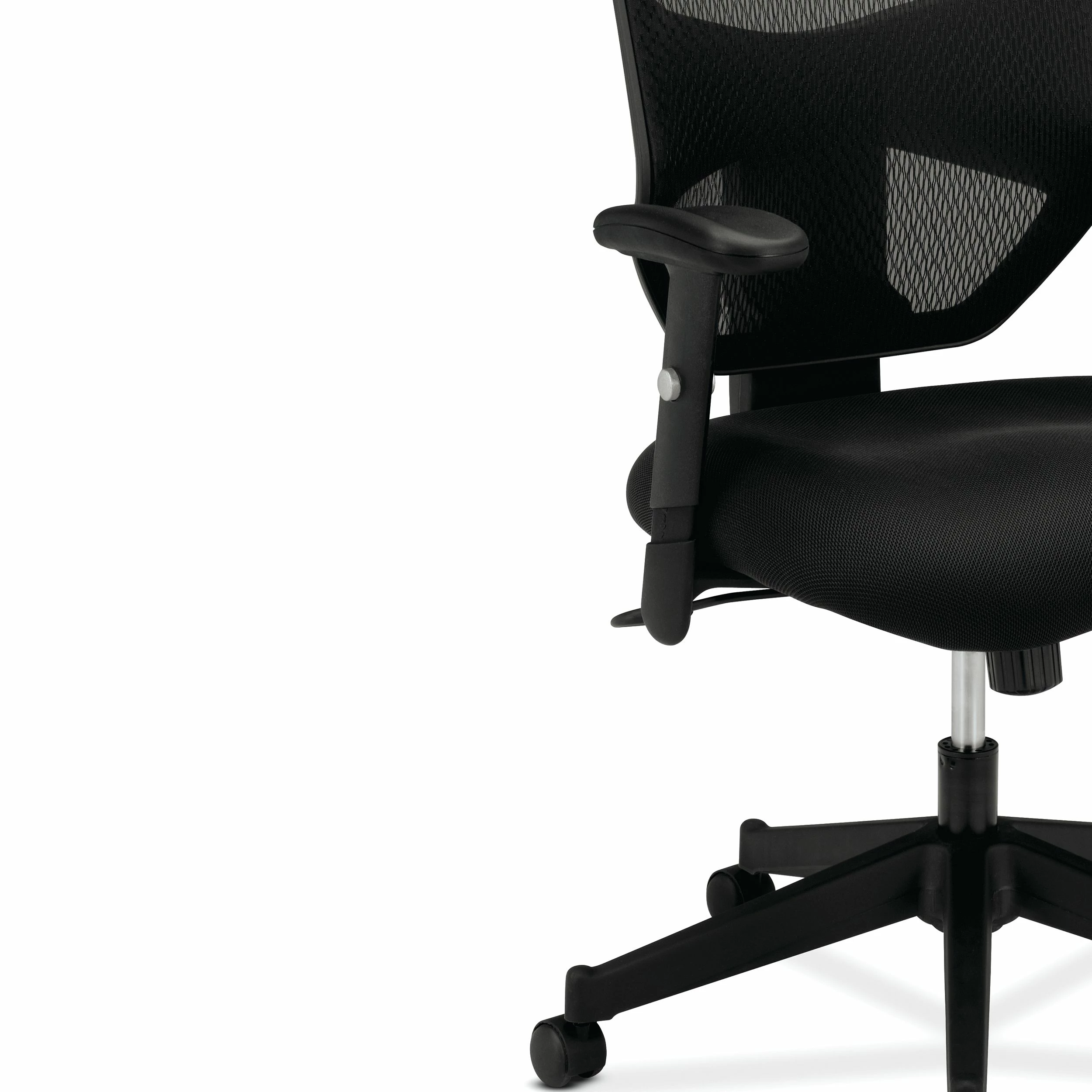 HON Prominent Mesh High-Back Task Chair | Center-Tilt | Adjustable Arms | Black Sandwich Mesh Seat 11 HON Prominent Mesh High-Back Task Chair | Center-Tilt | Adjustable Arms | Black Sandwich Mesh Seat - Image 11