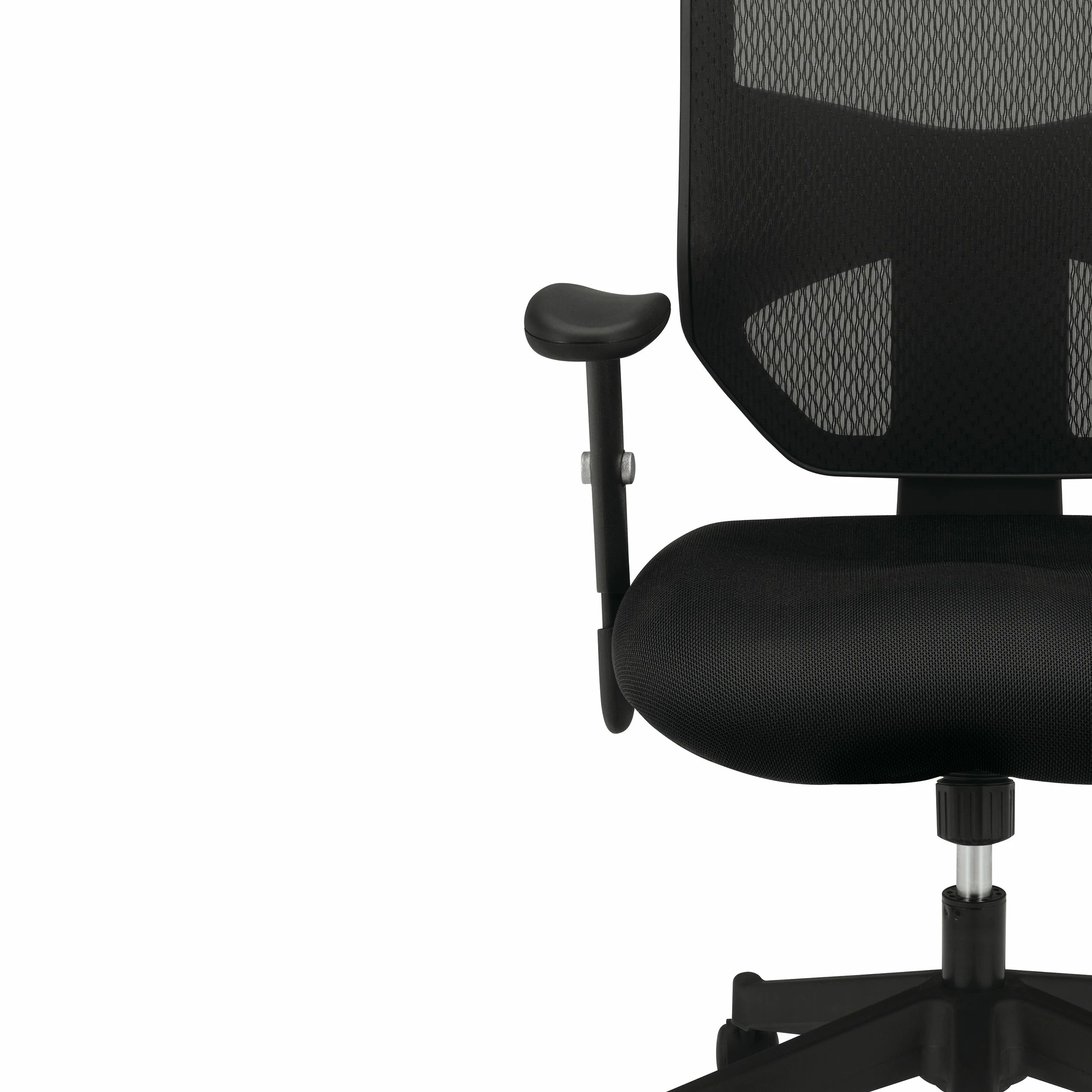 HON Prominent Mesh High-Back Task Chair | Center-Tilt | Adjustable Arms | Black Sandwich Mesh Seat 12 HON Prominent Mesh High-Back Task Chair | Center-Tilt | Adjustable Arms | Black Sandwich Mesh Seat - Image 12