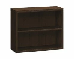 HON Valido Bookcase | 2 Shelves | 36"W | Mocha Finish