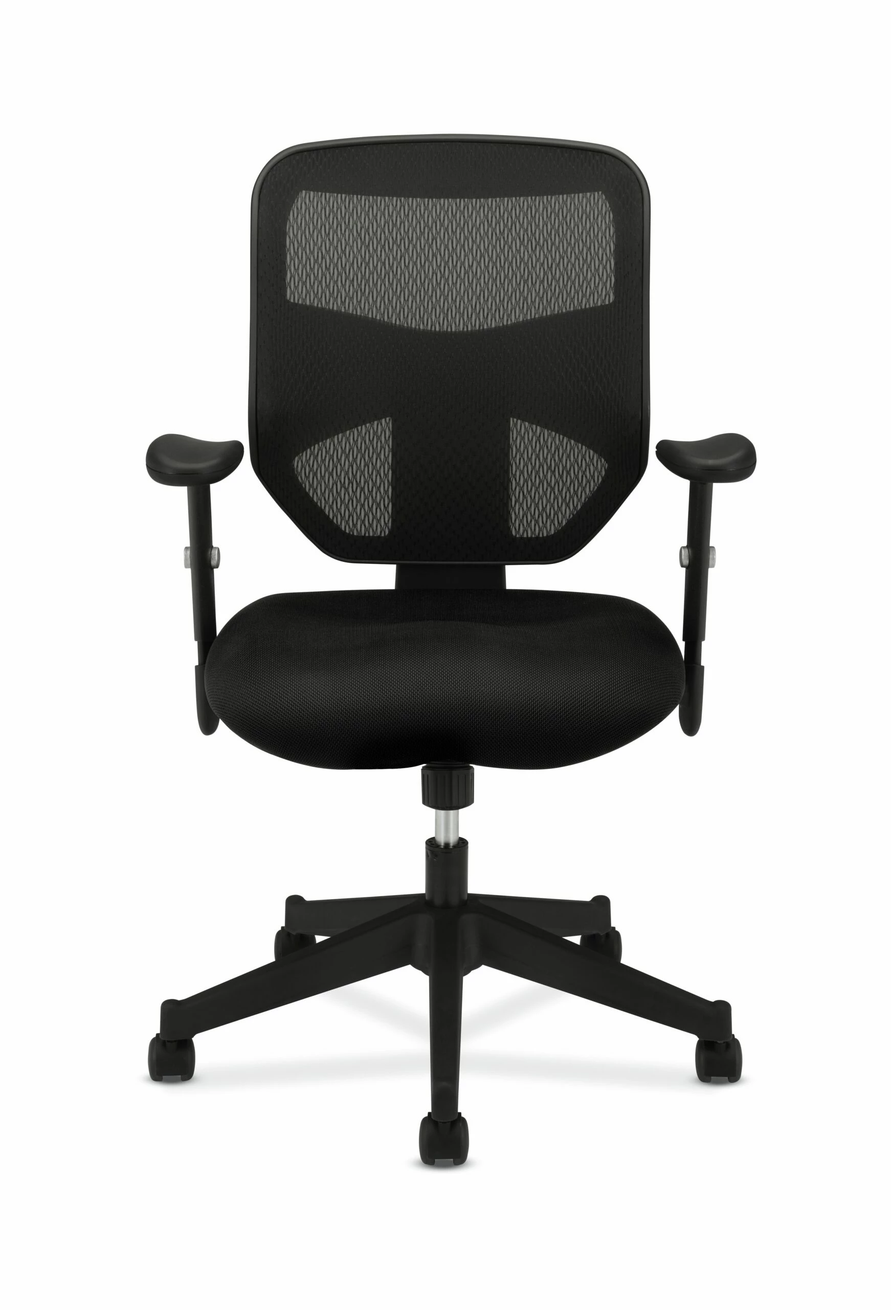 HON Prominent Mesh High-Back Task Chair | Center-Tilt | Adjustable Arms | Black Sandwich Mesh Seat 3 HON Prominent Mesh High-Back Task Chair | Center-Tilt | Adjustable Arms | Black Sandwich Mesh Seat - Image 3