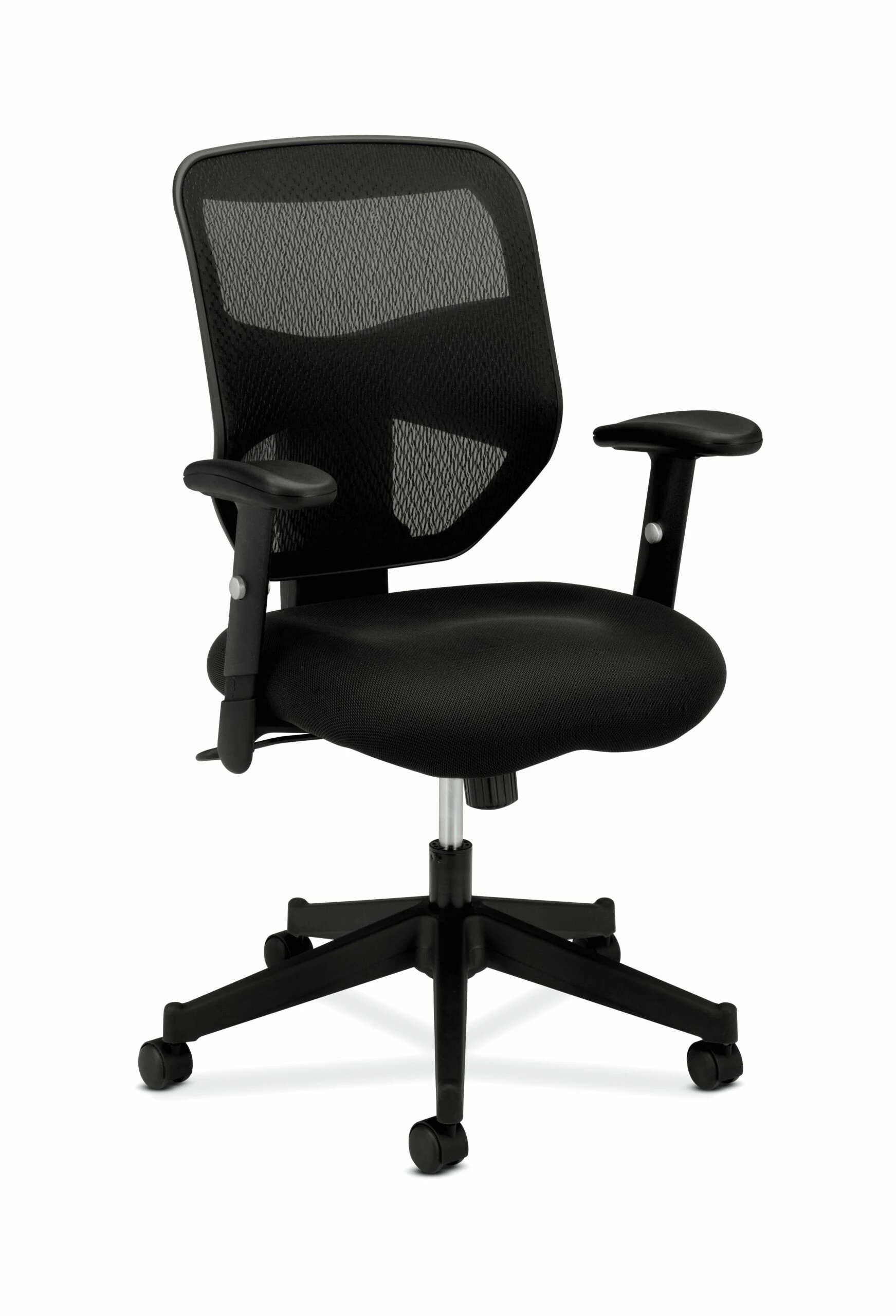HON Prominent Mesh High-Back Task Chair | Center-Tilt | Adjustable Arms | Black Sandwich Mesh Seat 1 HON Prominent Mesh High-Back Task Chair | Center-Tilt | Adjustable Arms | Black Sandwich Mesh Seat