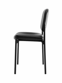 HON Scatter Stacking Guest Chair | Black Bonded Leather -DHP SHOP basyx HVL600Series HVL606.SB11 270 001