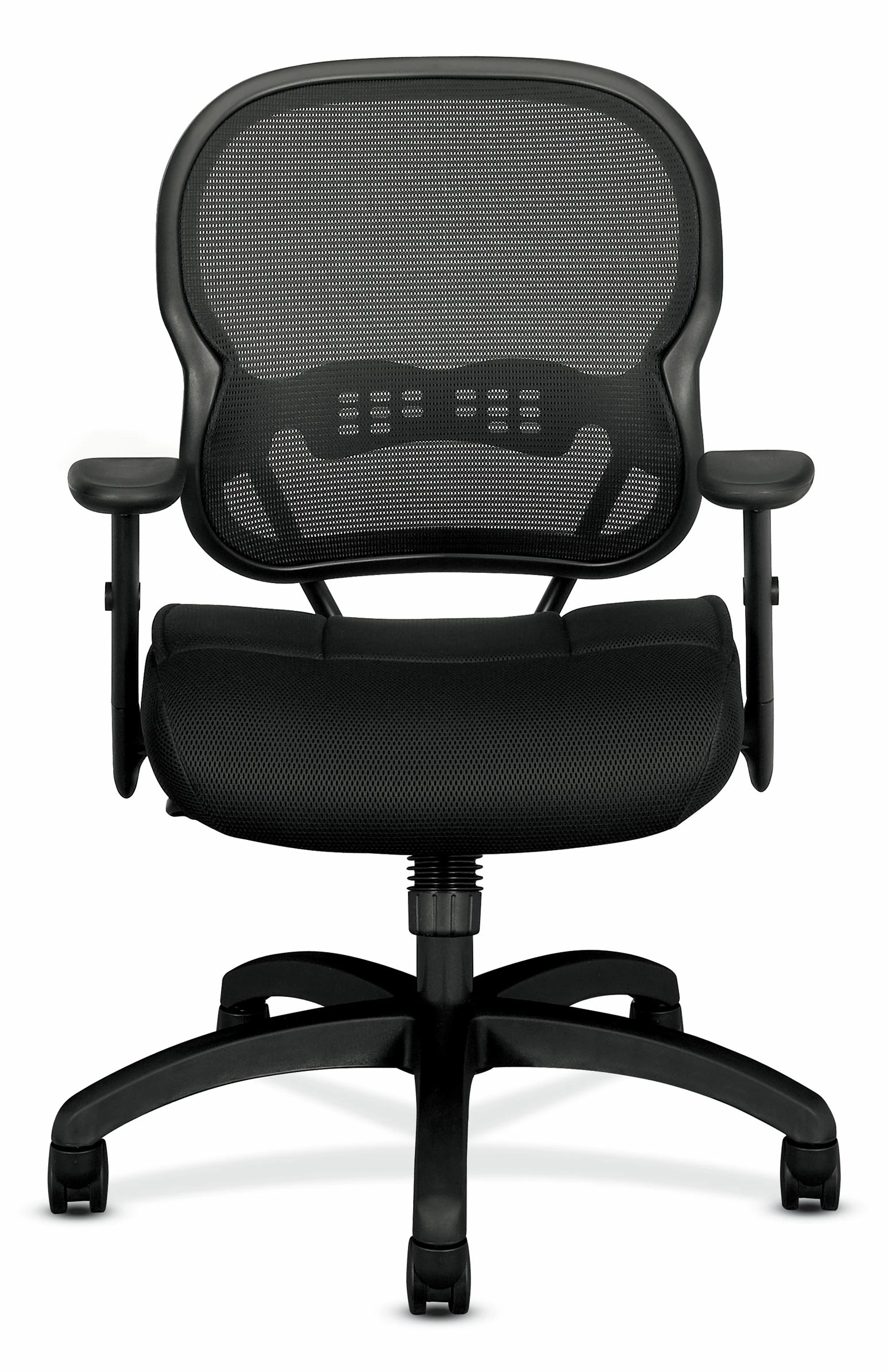 HON Wave Mesh Mid-Back Chair | Synchro-Tilt | Adjustable Arms | Black Sandwich Mesh 2 HON Wave Mesh Mid-Back Chair | Synchro-Tilt | Adjustable Arms | Black Sandwich Mesh - Image 2