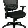HON Wave Mesh Mid-Back Chair | Synchro-Tilt | Adjustable Arms | Black Sandwich Mesh