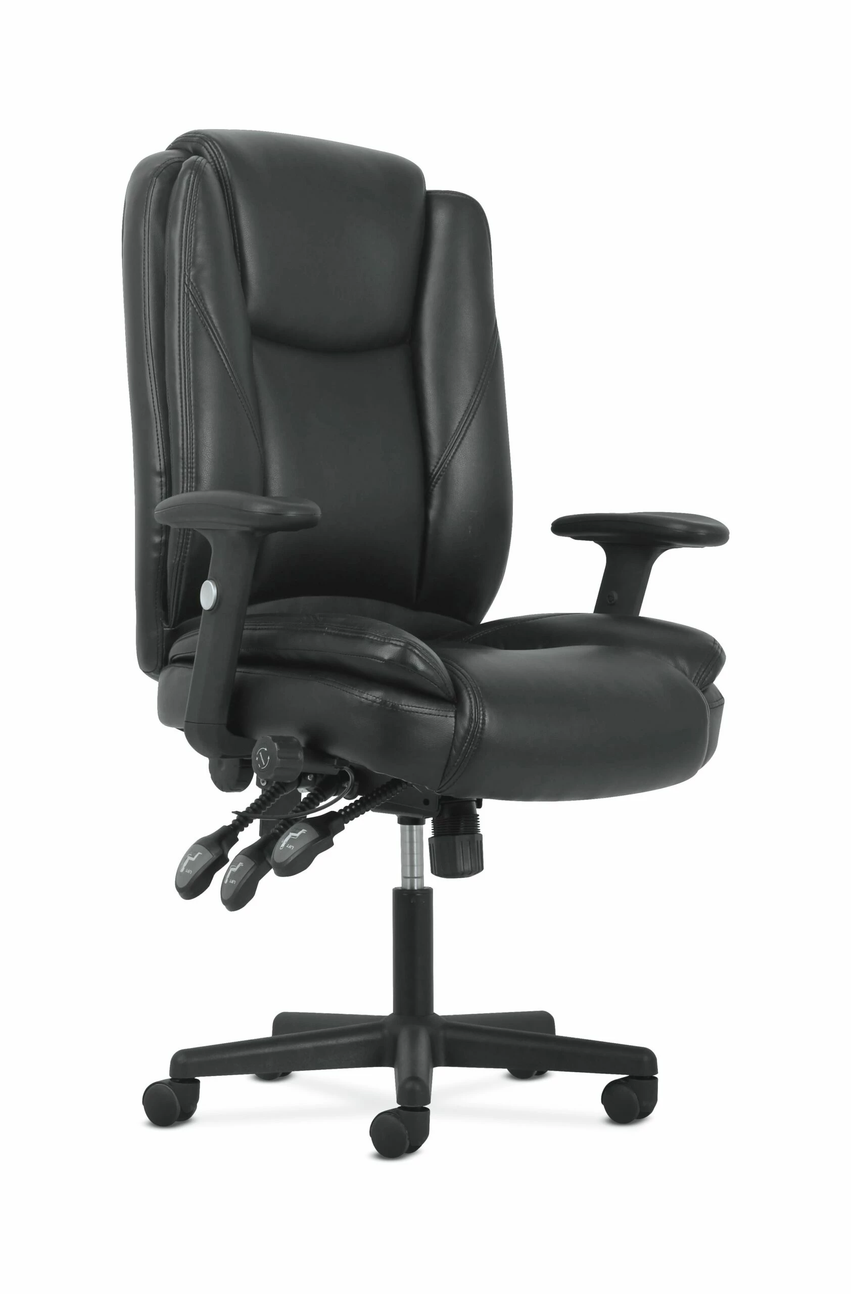 Sadie High-Back Task Chair | Height Adjustable Arms | Height Adjustable Back | Black Leather 5 Sadie High-Back Task Chair | Height Adjustable Arms | Height Adjustable Back | Black Leather - Image 5