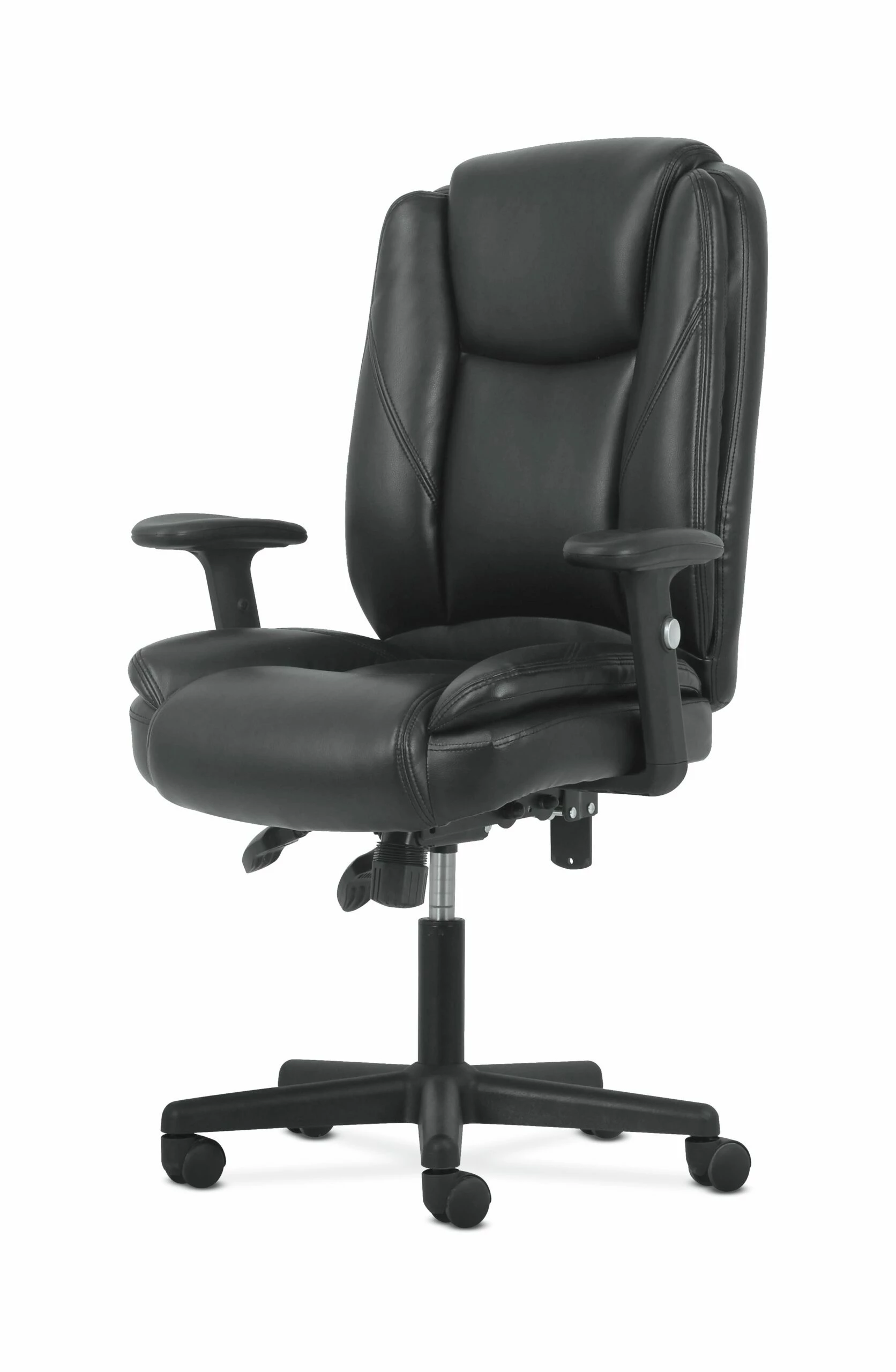 Sadie High-Back Task Chair | Height Adjustable Arms | Height Adjustable Back | Black Leather 4 Sadie High-Back Task Chair | Height Adjustable Arms | Height Adjustable Back | Black Leather - Image 4