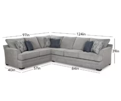 Broyhill Naples Living Room Sectional -DHP SHOP combo330002 2