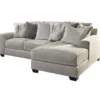 Signature Design By Ashley Ardsley Gray Sectional With Right-Facing Chaise