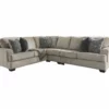 Signature Design By Ashley Bovarian Stone 3-Piece Sectional With Right-Facing Loveseat