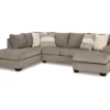 Signature Design By Ashley Creswell Gray Sectional With Left-Facing Chaise