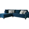 Signature Design By Ashley Trendle Blue Sectional With Left-Facing Chaise