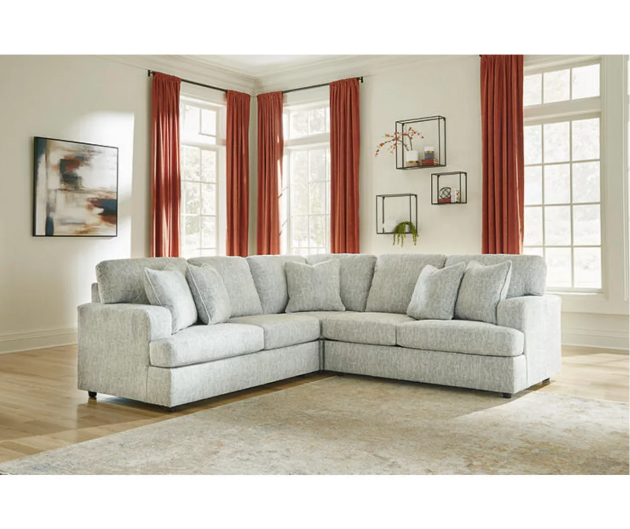 Signature Design By Ashley Playwrite Gray 3-Piece Sectional 2 Signature Design By Ashley Playwrite Gray 3-Piece Sectional - Image 2