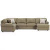 Signature Design By Ashley Hoylake Chocolate 3-Piece Sectional With Right-Facing Chaise
