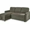 Signature Design By Ashley Kerle Charcoal Sectional With Pop-Up Bed
