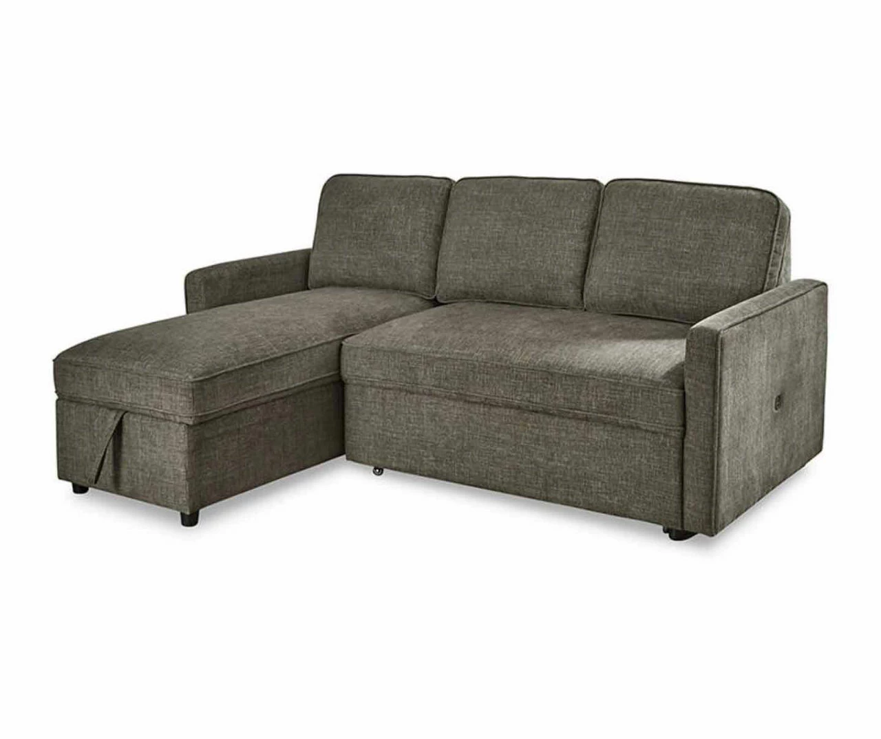 Signature Design By Ashley Kerle Charcoal Sectional With Pop-Up Bed 1 Signature Design By Ashley Kerle Charcoal Sectional With Pop-Up Bed