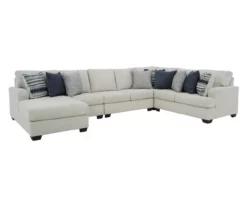 Signature Design By Ashley Lowder Stone 5-Piece Sectional With Left-Facing Chaise