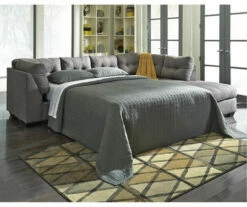 Signature Design By Ashley Maier Charcoal Full Sleeper Sectional With Right-Facing Chaise -DHP SHOP combo870020 2