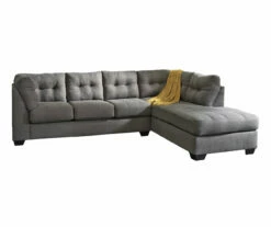 Signature Design By Ashley Maier Charcoal Full Sleeper Sectional With Right-Facing Chaise
