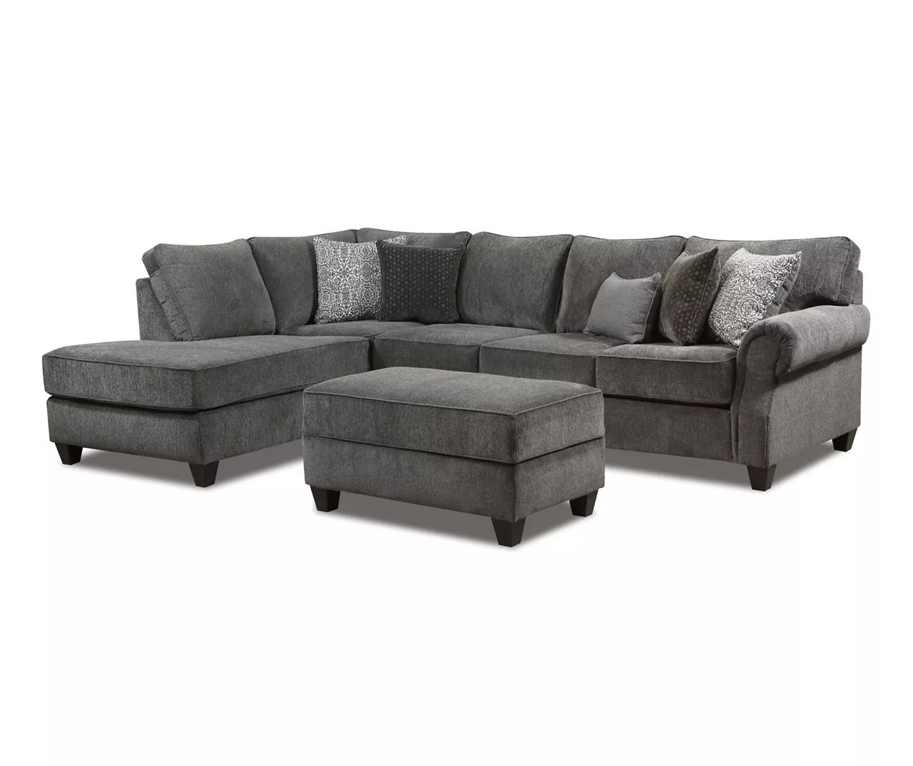 Broyhill Tripoli Slate Sectional & Ottoman Set 1 Broyhill Tripoli Slate Sectional & Ottoman Set