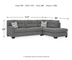 Signature Design By Ashley Highland Falls Gray Sectional 13 Signature Design By Ashley Highland Falls Gray Sectional -DHP SHOP combo980201 3